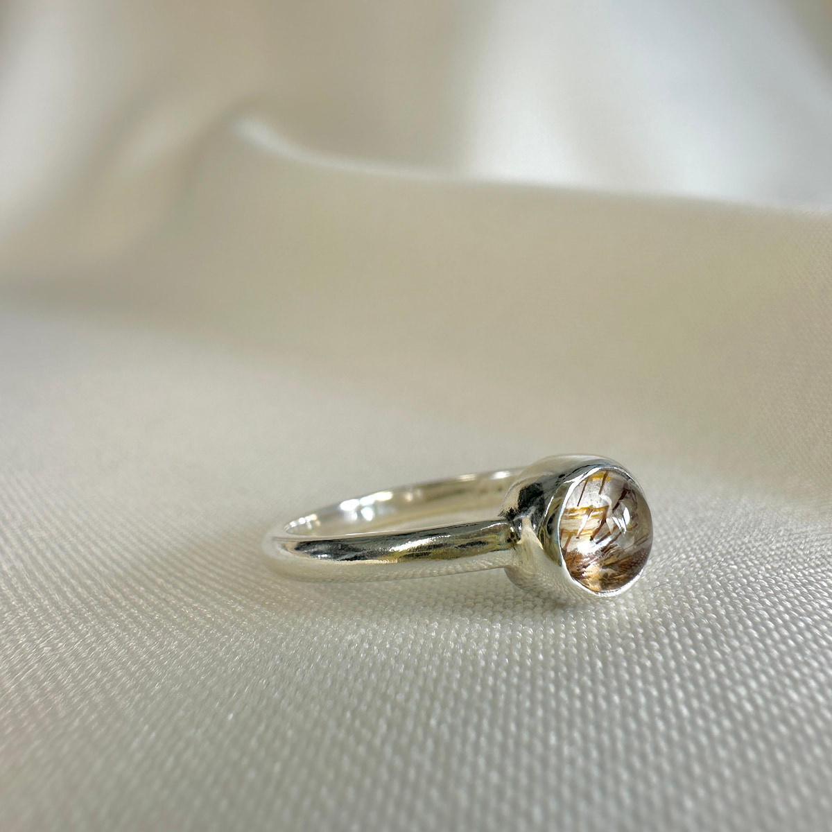 anillo cuarzo rutilo